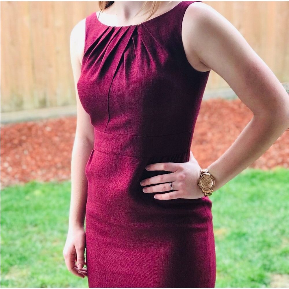 🥀💫BODEN Maroon Midi Dress💫🥀